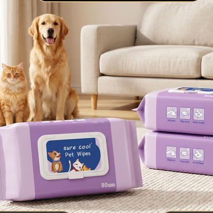 Pet Cleaning Wet Wipes Herbal Scent