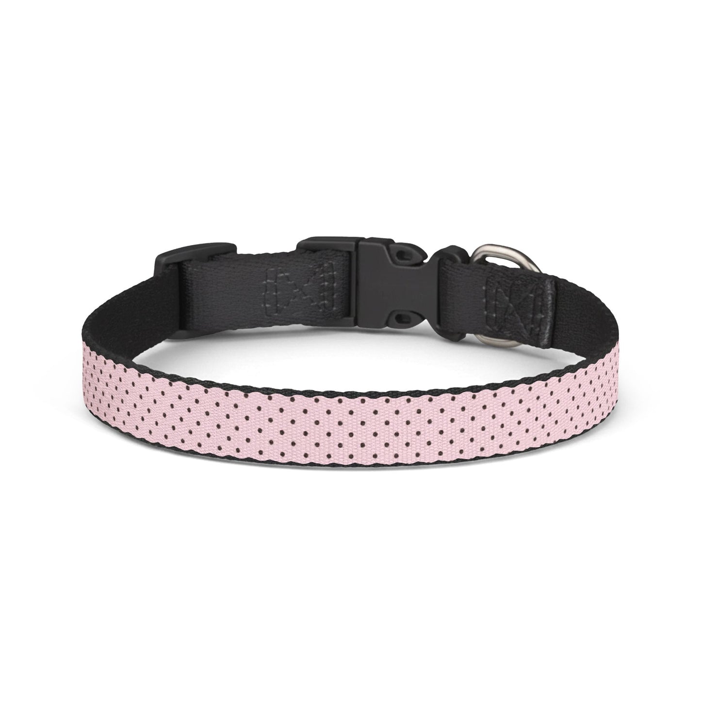 Fur Baby Pink Mocha Dotted Clip-On Pet Collar — Adjustable Lightweight Dog & Cat Collar