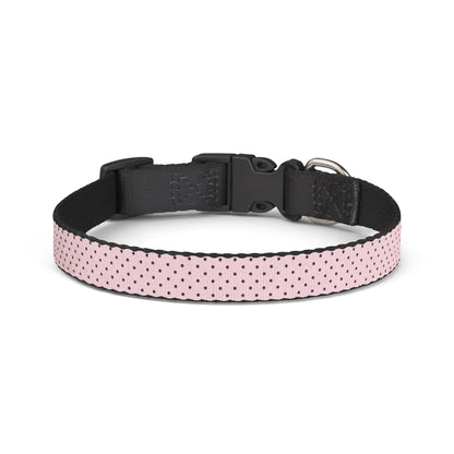 Fur Baby Pink Mocha Dotted Clip-On Pet Collar — Adjustable Lightweight Dog & Cat Collar