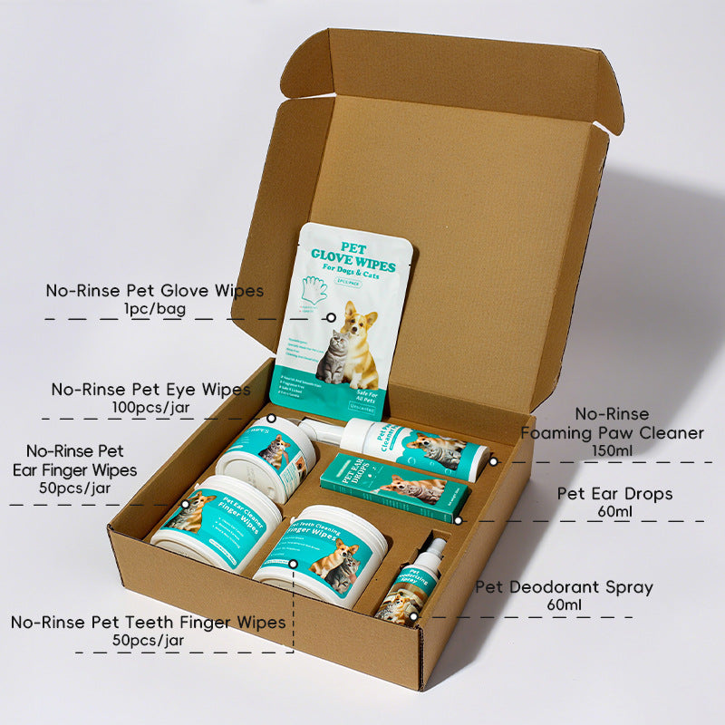 Pet Moisturizing Cleaning Wipes Gift Box